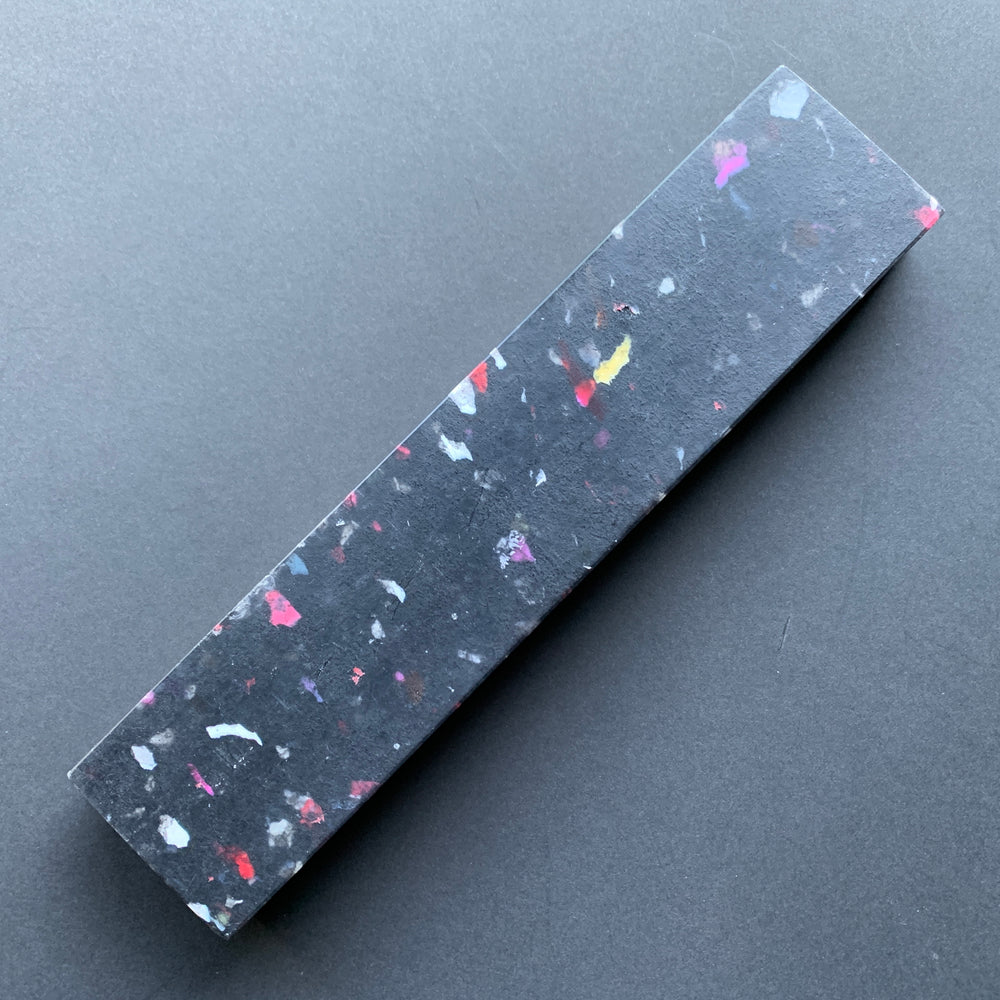 Magnetic knife rack - recycled plastic, black terrazzo