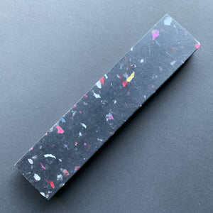 Magnetic knife rack - recycled plastic, black terrazzo