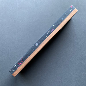 Magnetic knife rack - recycled plastic, black terrazzo