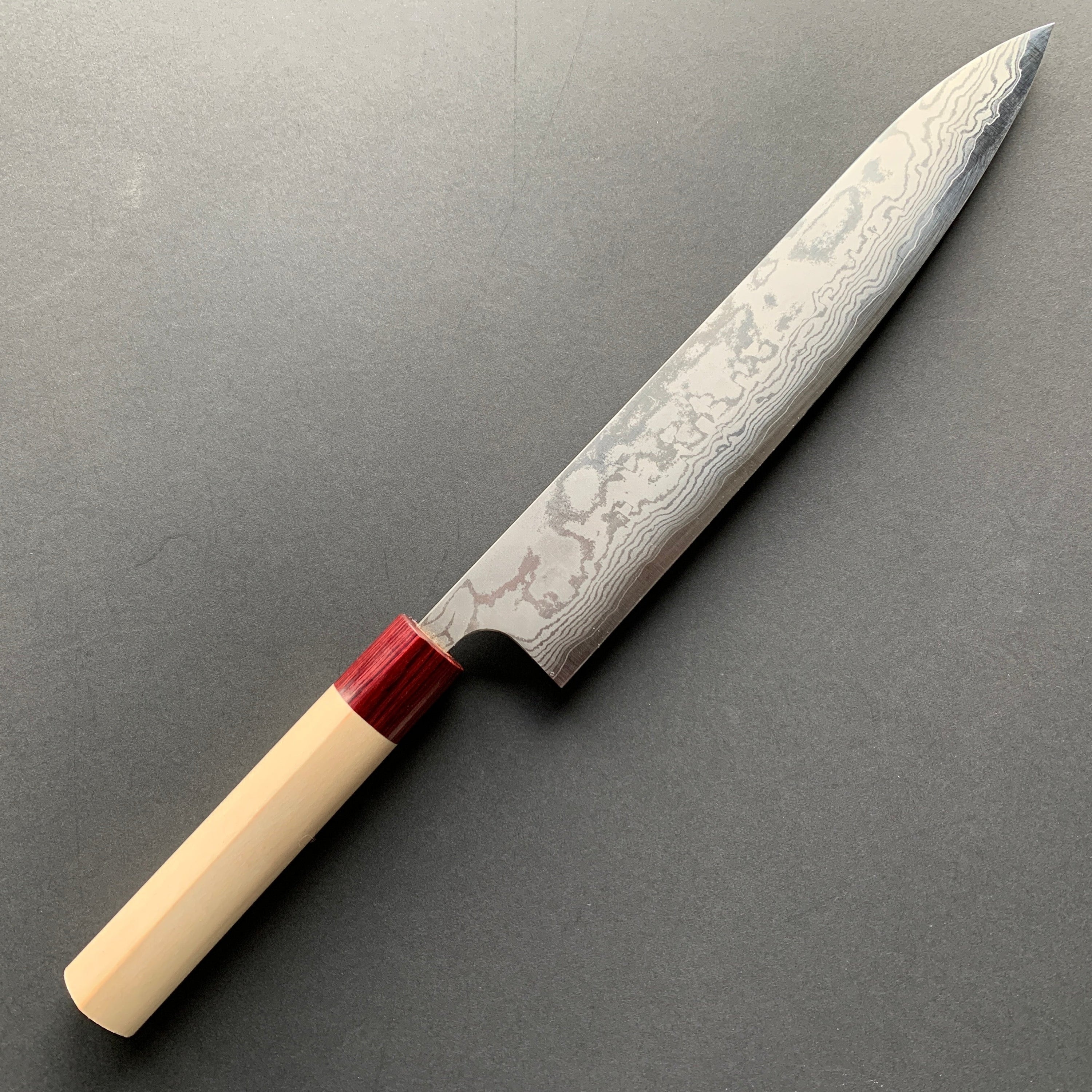 Sujihiki knife, VG10 Stainless Steel, Damascus finish - Akifusa