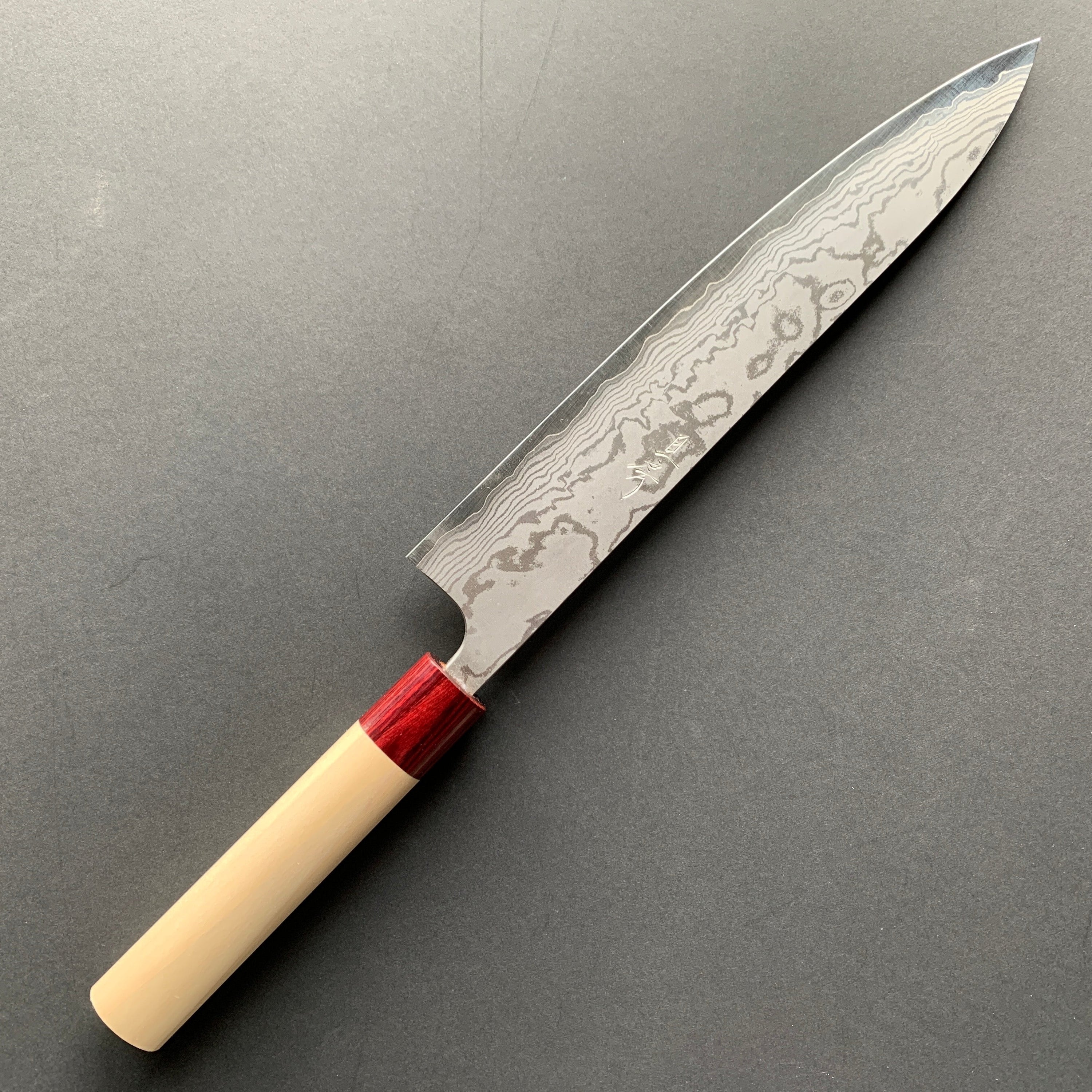 Sujihiki knife, VG10 Stainless Steel, Damascus finish - Akifusa