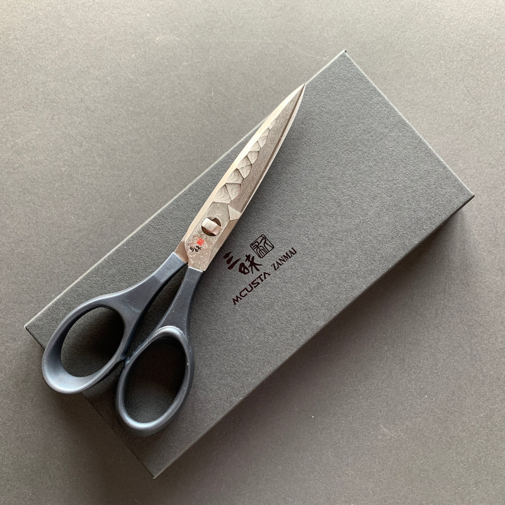Tactical Kitchen Scissors, VG10 Stainless Steel, Damascus finish - Mcusta Zanmai