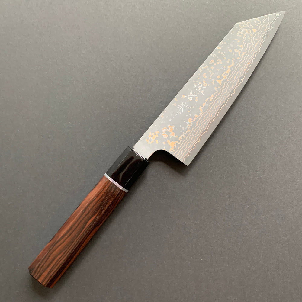 Bunka knife, VG10 Stainless Steel, Coloured Damascus finish - Saji