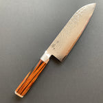 Santoku knife, SG2 powder steel, Damascus Tsuchime finish - Ono Knife