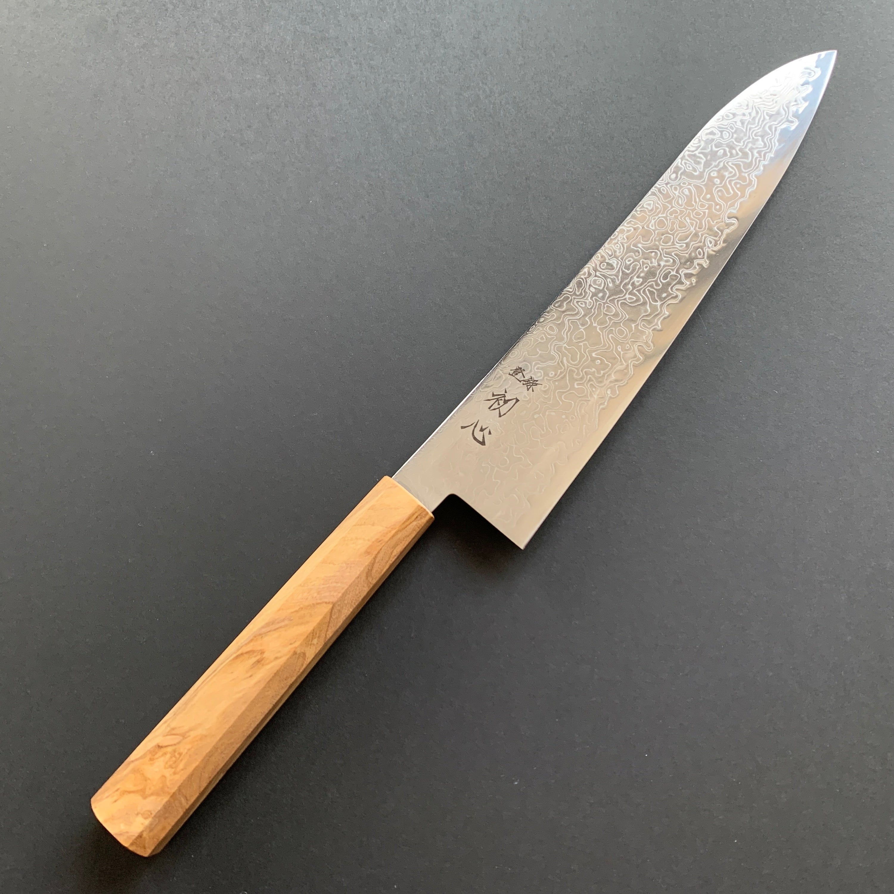 Gyuto knife, SG2 powder steel, Damascus finish, Ryuhyo range - Hatsukokoro