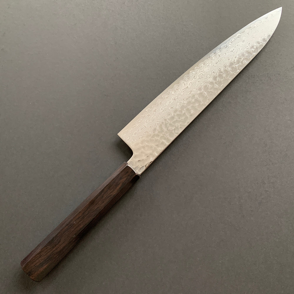 Gyuto knife, VG10 Stainless Steel, Tsuchime Damascus finish, Hayabusa range - Hatsukokoro