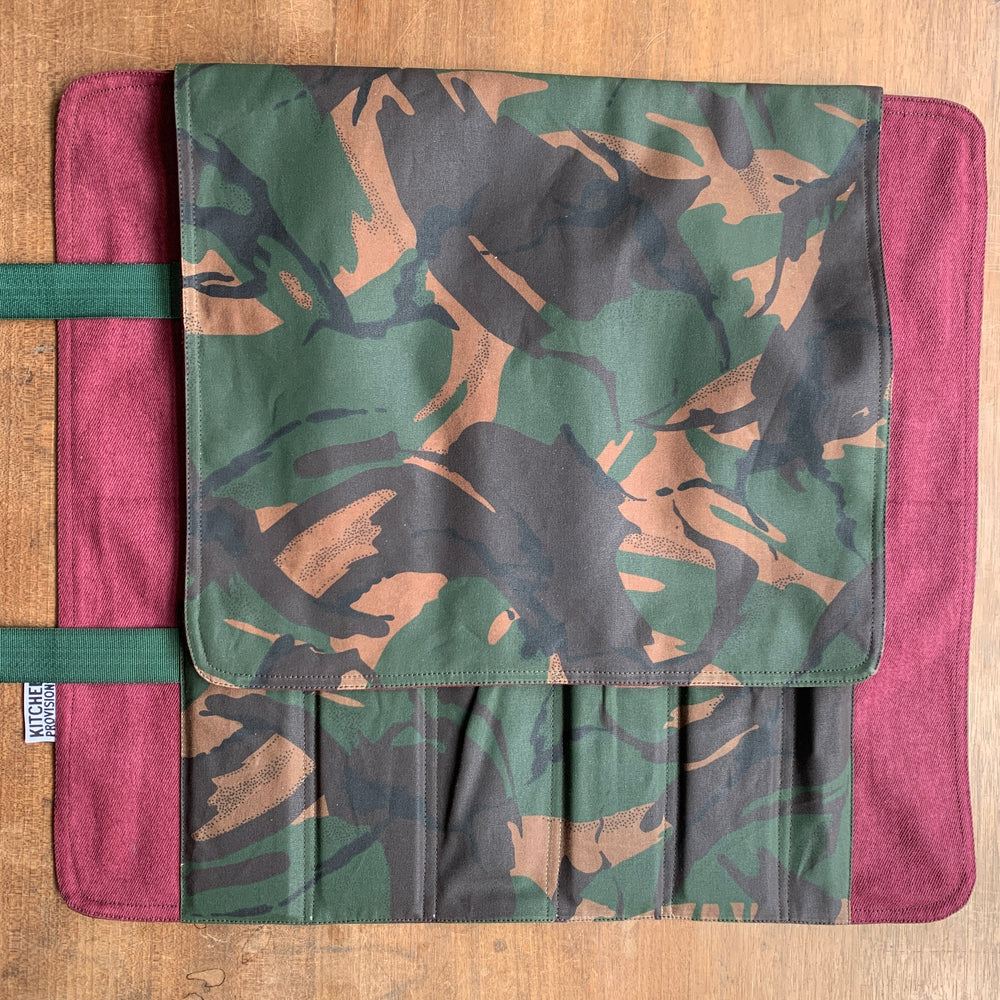 Kitchen Provisions Merch - The Knife Roll - WAX COTTON II - Design B
