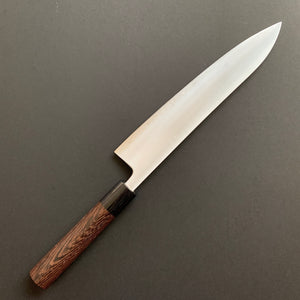 Gyuto knife, Aogami Super with stainless steel cladding, migaki finish - Akifusa