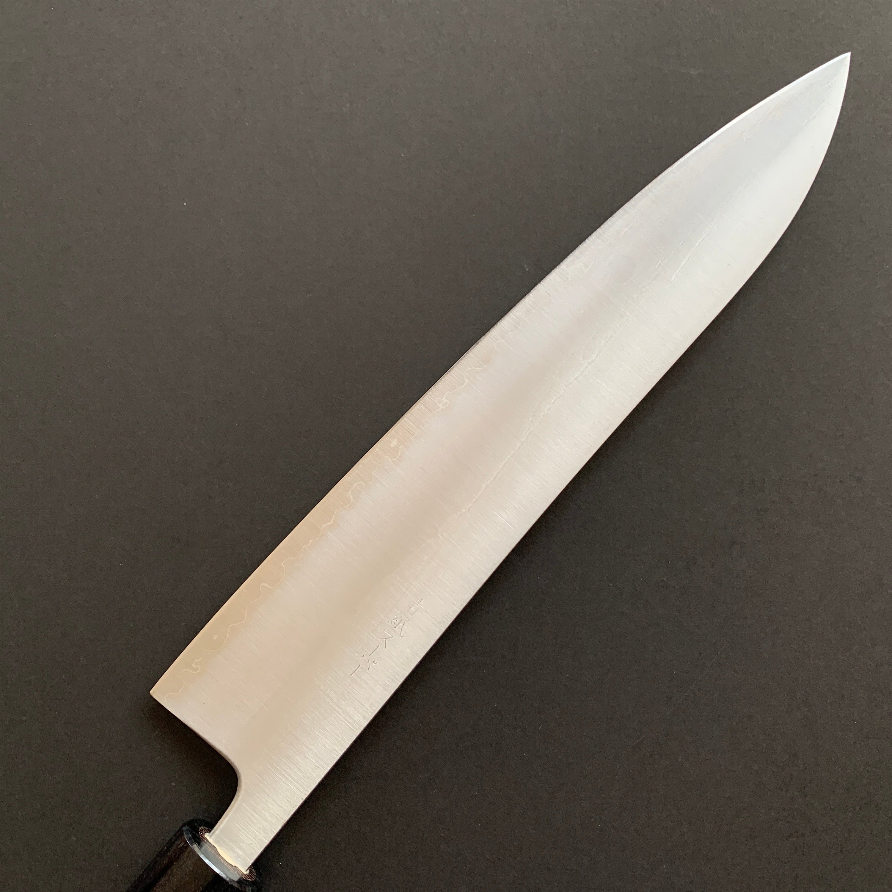 Gyuto knife, Aogami Super with stainless steel cladding, migaki finish - Akifusa