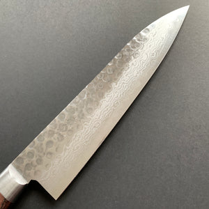 Gyuto knife, VG10, damascus and tsuchime finish - Ohishi