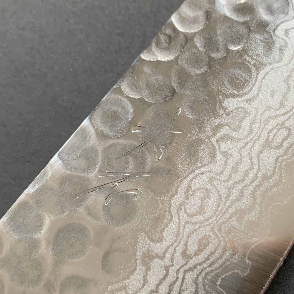 Gyuto knife, VG10, damascus and tsuchime finish - Ohishi