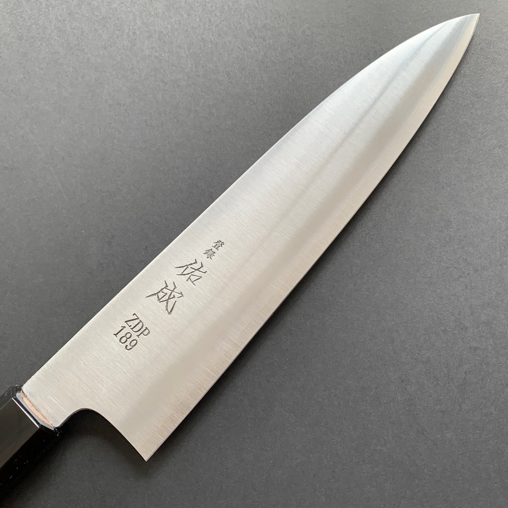 Gyuto knife, ZDP189 powder steel, polished finish - Sukenari