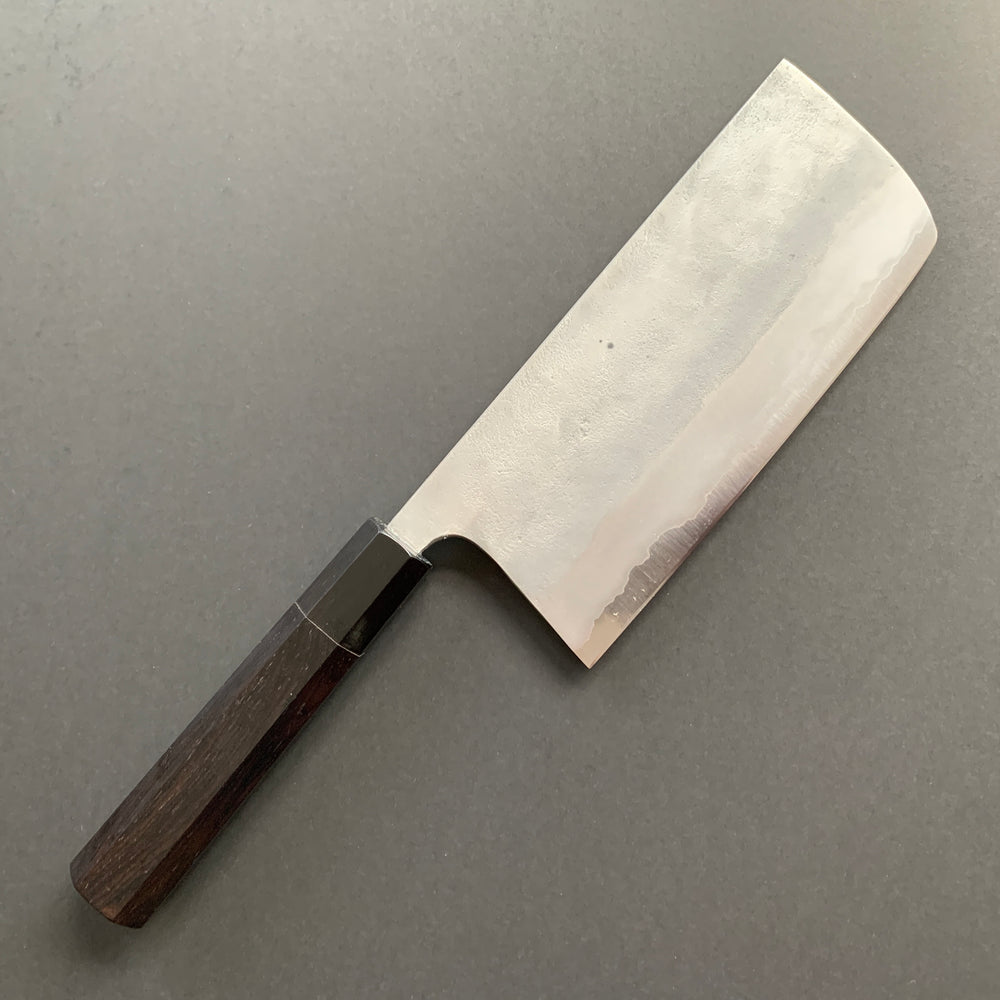 Cleaver, Aogami 2 Carbon steel with stainless steel cladding, Nashiji finish - Matsubara