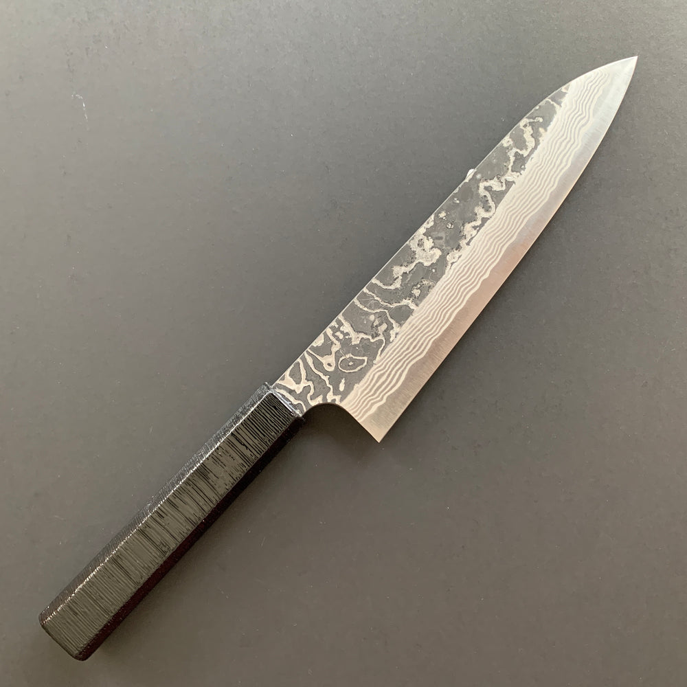 Gyuto knife, SLD steel, Kurouchi Damascus finish, Yorokobi range - Nigara
