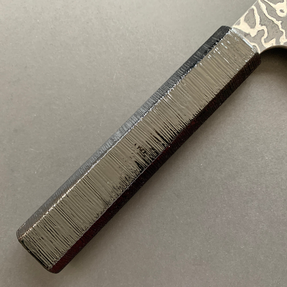 Gyuto knife, SLD steel, Kurouchi Damascus finish, Yorokobi range - Nigara