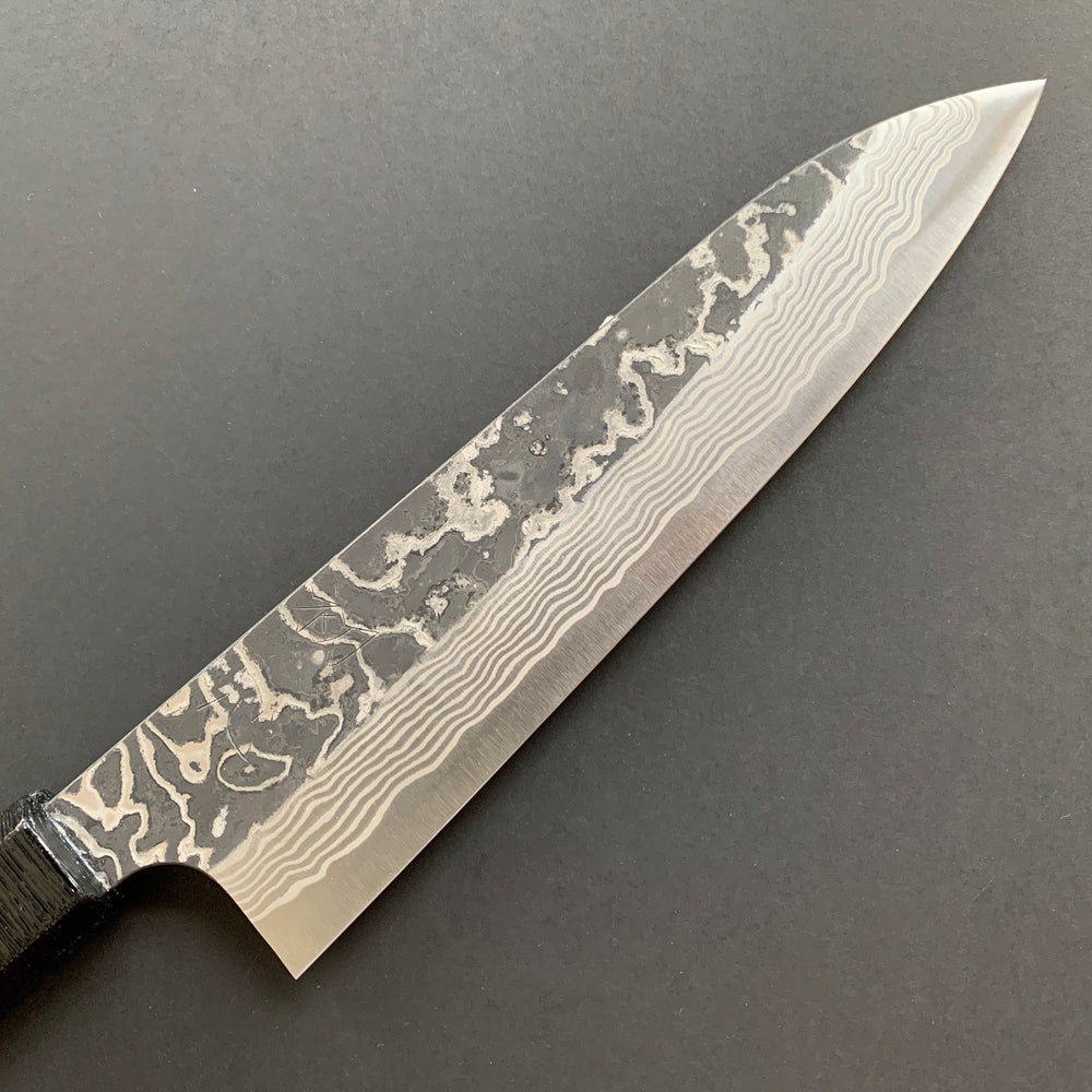 Gyuto knife, SLD steel, Kurouchi Damascus finish, Yorokobi range - Nigara