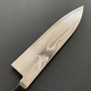 Santoku knife, Ginsan stainless steel, Damascus finish, Ginsou range - Hatsukokoro