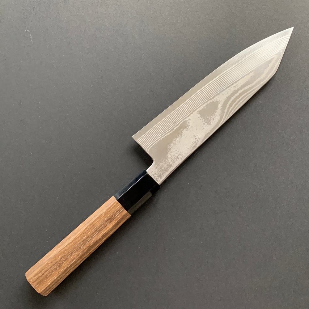 Bunka knife, Ginsan stainless steel, Damascus finish, Ginsou range - Hatsukokoro