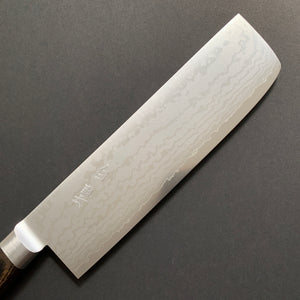 Nakiri knife, VG10 Stainless Steel, Damascus finish - Miki Hamono