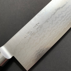 Nakiri knife, VG10 Stainless Steel, Damascus finish - Miki Hamono