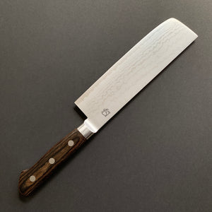 Nakiri knife, VG10 Stainless Steel, Damascus finish - Miki Hamono