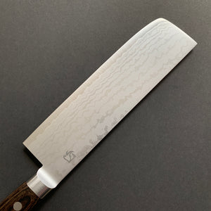 Nakiri knife, VG10 Stainless Steel, Damascus finish - Miki Hamono