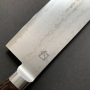 Nakiri knife, VG10 Stainless Steel, Damascus finish - Miki Hamono