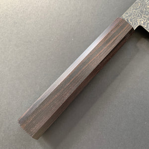 Gyuto knife, SG2 powder steel, Kurozome Damascus finish, Ryuhyo range - Hatsukokoro
