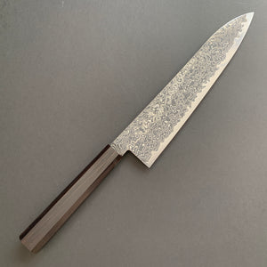 Gyuto knife, SG2 powder steel, Kurozome Damascus finish, Ryuhyo range - Hatsukokoro