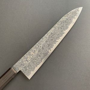 Gyuto knife, SG2 powder steel, Kurozome Damascus finish, Ryuhyo range - Hatsukokoro