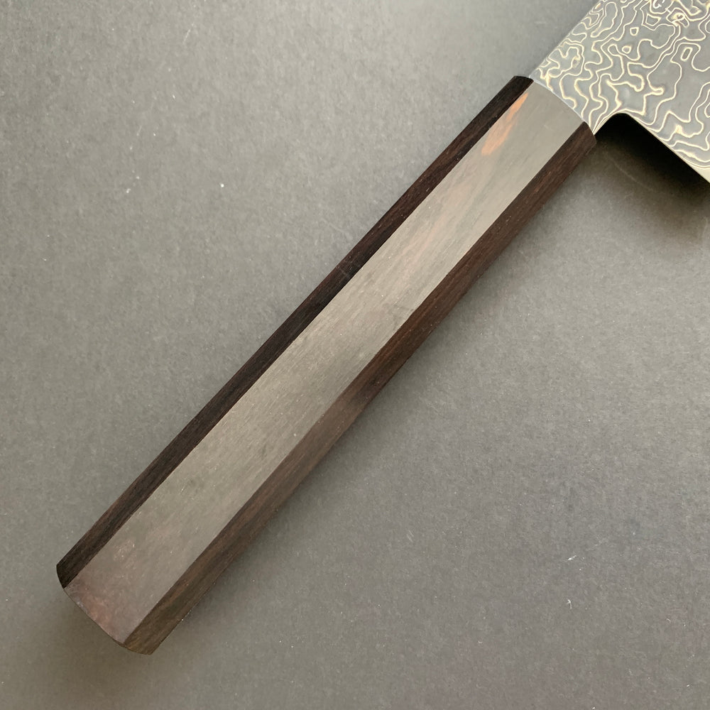 Kiritsuke Gyuto knife, SG2 powder steel, Kurozome Damascus finish, Ryuhyo range - Hatsukokoro