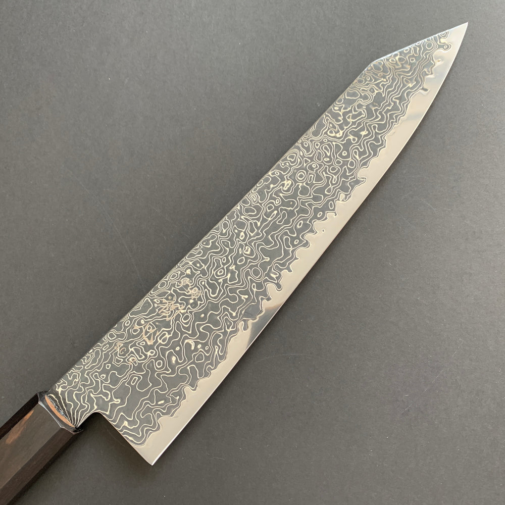 Kiritsuke Gyuto knife, SG2 powder steel, Kurozome Damascus finish, Ryuhyo range - Hatsukokoro
