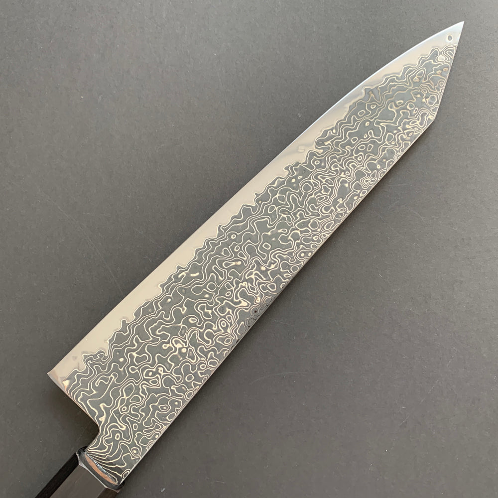 Kiritsuke Gyuto knife, SG2 powder steel, Kurozome Damascus finish, Ryuhyo range - Hatsukokoro