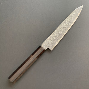 Petty knife, SG2 powder steel, Kurozome Damascus finish, Ryuhyo range - Hatsukokoro