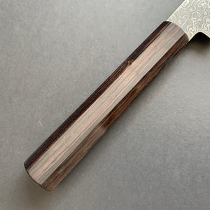 Petty knife, SG2 powder steel, Kurozome Damascus finish, Ryuhyo range - Hatsukokoro
