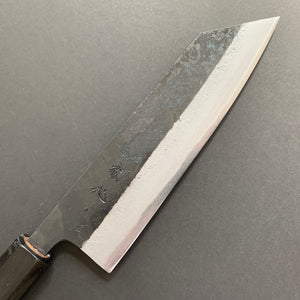 Bunka knife, Aogami 2 with iron cladding, Kurouchi finish, Shikkoku range - Hatsukokoro