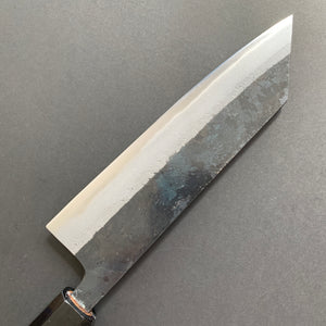 Bunka knife, Aogami 2 with iron cladding, Kurouchi finish, Shikkoku range - Hatsukokoro