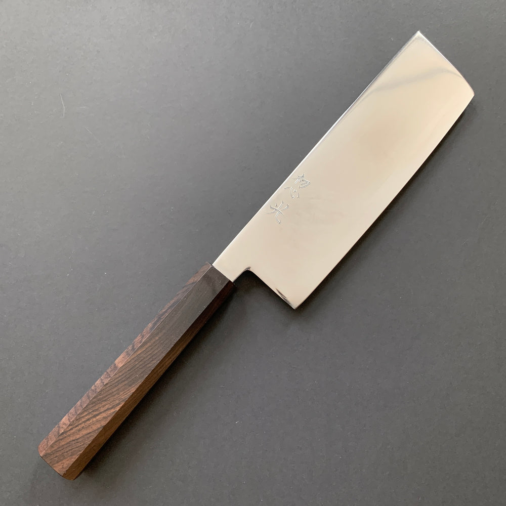 Nakiri knife, SLD steel, Polished finish, Hikari range - Hatsukokoro