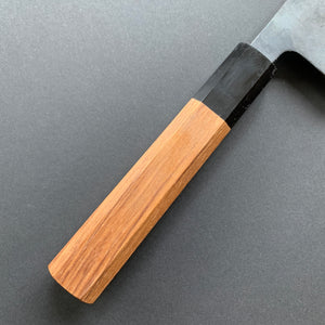 Gyuto knife, Aogami Super with stainless steel cladding, kurouchi finish - Kamo