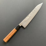 Kiritsuke Gyuto knife, Ginsan stainless steel, Damascus finish, Ginsou range - Hatsukokoro