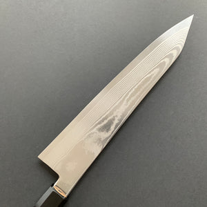 Kiritsuke Gyuto knife, Ginsan stainless steel, Damascus finish, Ginsou range - Hatsukokoro