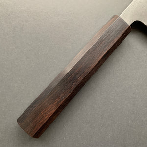 Bunka knife, Shirogami 2 with stainless steel cladding, kurouchi nashiji finish - Yoshikane