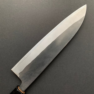 Gyuto knife, Shirogami 2 carbon steel with Stainless Steel cladding, Kurouchi finish, Kurokaze range - Hatsukokoro