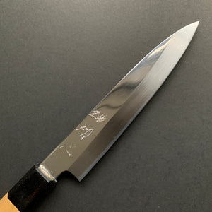 Petty knife, Shirogami 3 Honyaki, Polished finish - Nakagawa Hamono