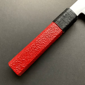 Honyaki Gyuto knife, Shirogami 3 Carbon steel, mirror polish finish, Urushi lacquer handle - Ikeda