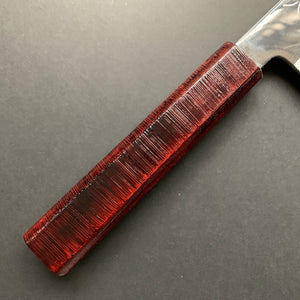 Gyuto knife, Shirogami 3 Honyaki, Polished finish, Urushi handle - Nakagawa Hamono