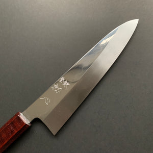 Gyuto knife, Shirogami 3 Honyaki, Polished finish, Urushi handle - Nakagawa Hamono