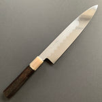 Honyaki Gyuto knife, Shirogami 3 Carbon steel, mirror polish finish - Ikeda