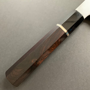 Honyaki Gyuto knife, Shirogami 3 Carbon steel, mirror polish finish - Ikeda