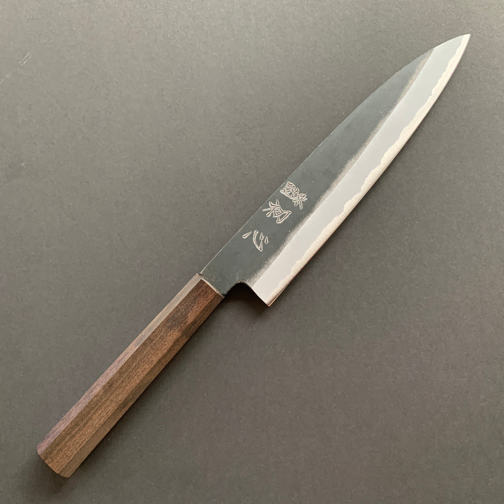 Gyuto knife, Aogami 2 with iron cladding, Kurouchi finish, Aosagi range - Hatsukokoro